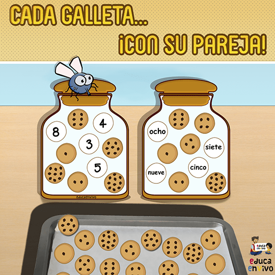 Juego de matemáticas divertidas para educación infantil. Actividades de conteo para preescolar