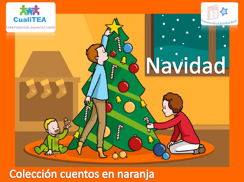 Un cuento de Navidad elaborado con pictogramas para niños con TEA