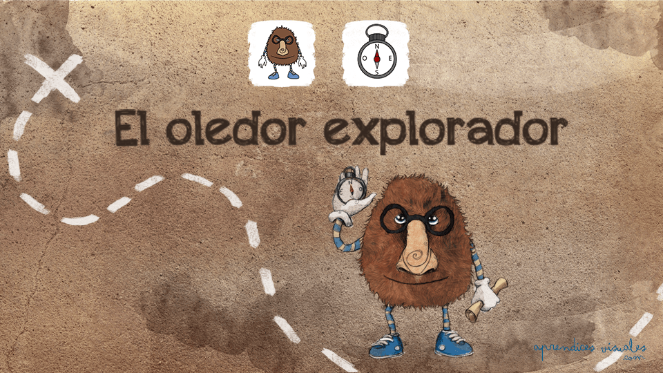 Cuento visual titulado el Oledor Explorador elaborado con pictogramas