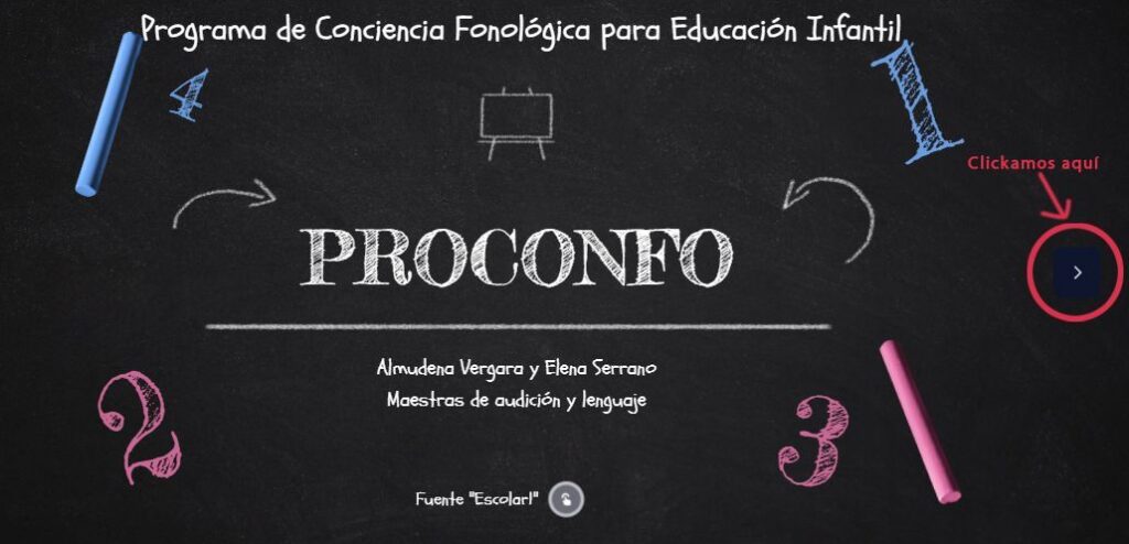 Programa Conciencia Fonológica 4 años instrucciones