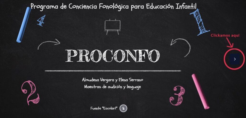 Programa Conciencia Fonológica 4 años instrucciones