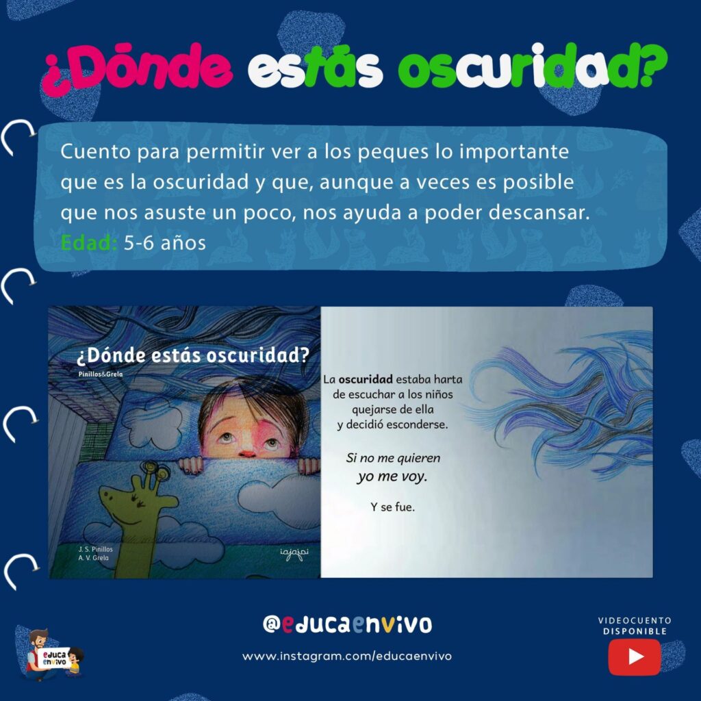 cuento para dormir ¿dónde estás oscuridad?