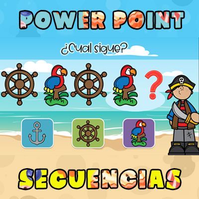 juego interactivo para completar la serie en Power Point