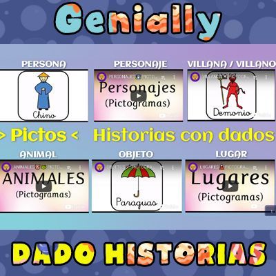 dados para crear historias en Genially