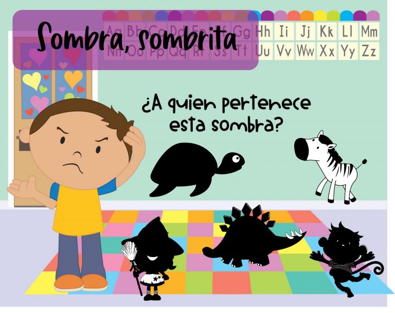 ¿De quién es la sombra? Juego de atención interactivo 8 sombra sombrita juego para trabajar la atención encontrando de quién es la sombra