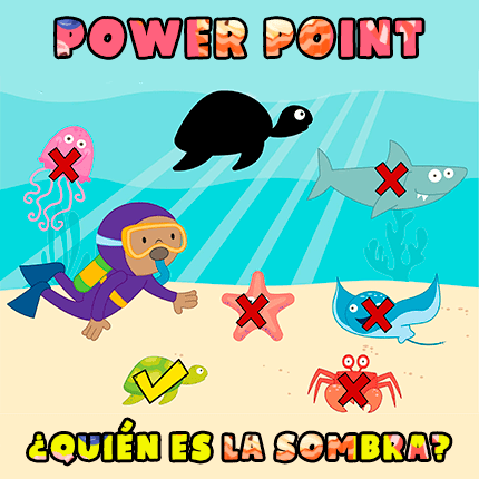 sombra sombrita juego para trabajar la atención encontrando de quién es la sombra