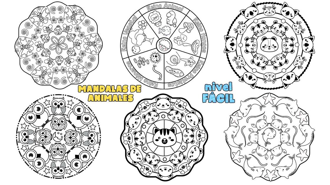 mandalas para colorear niños