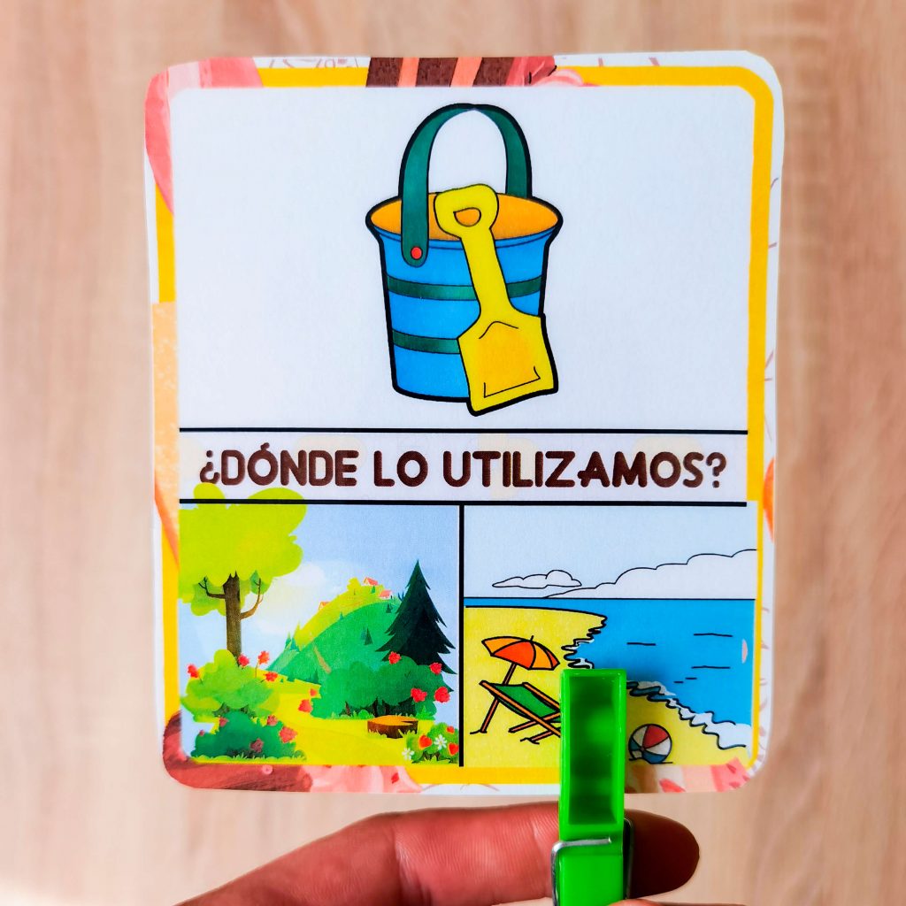 tarjetas para estimular el lenguaje en verano