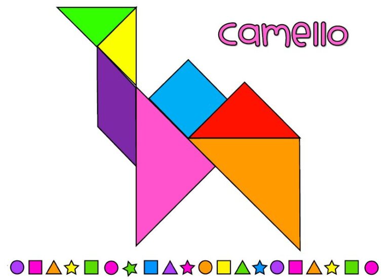 Plantilla de una casa en un pack gratuito de figuras tangram para imprimir