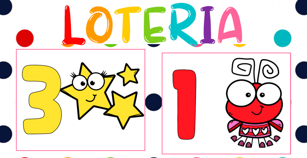 Lotería de números para niños para imprimir con números del 1 al 10