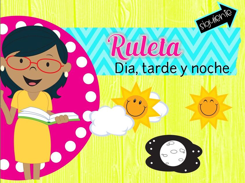 ruleta interactiva día, tarde y noche