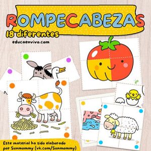 Rompecabezas de nivel inicial para Infantil Educaenvivo