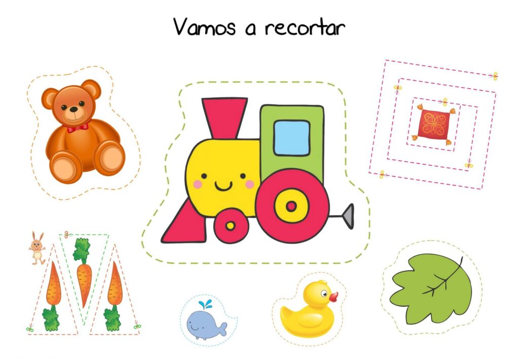 dibujos para recortar y pegar infantiles