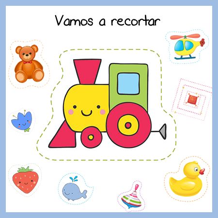 dibujos para recortar y pegar infantiles