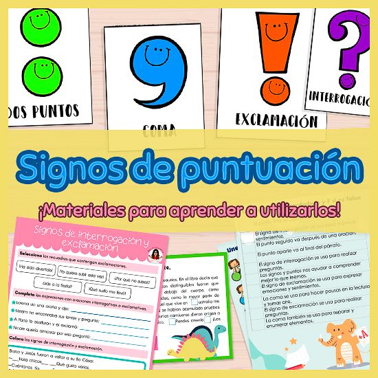 materiales para aprender a usar correctamente los signos de puntuación adecuadamente