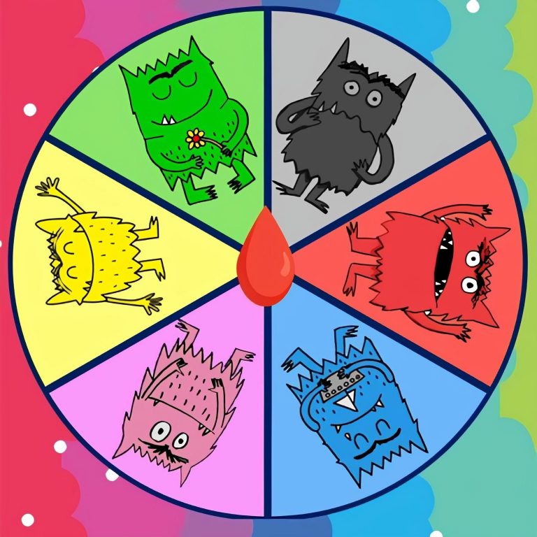 La ruleta de las emociones con el monstruo de colores