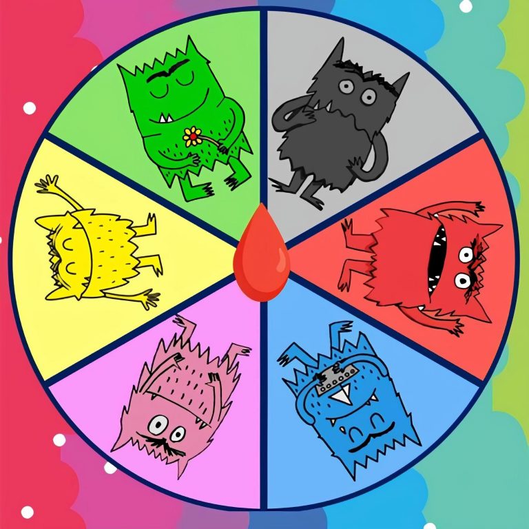 La ruleta de las emociones con el monstruo de colores