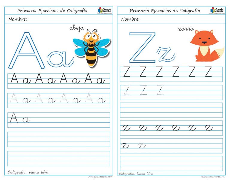 Cuaderno De Caligrafía Para Imprimir [Pdf] - Educaenvivo