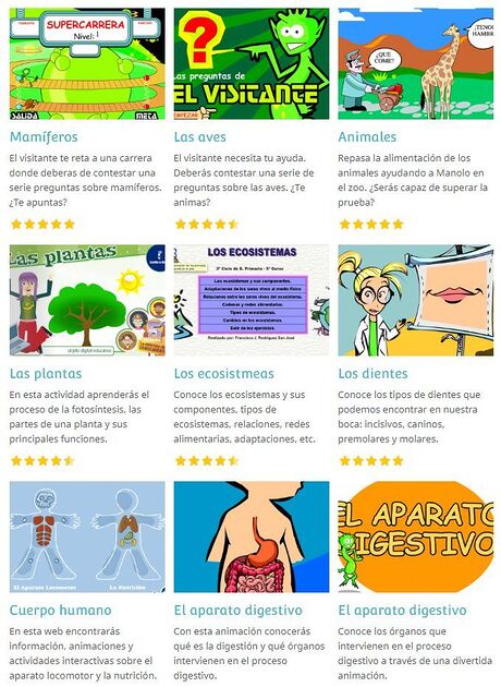 Juegos Online para Primaria e Infantil 34 juegos online para Primaria e Infantil