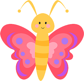 mariposa para la decoración de primavera en el aula de infantil