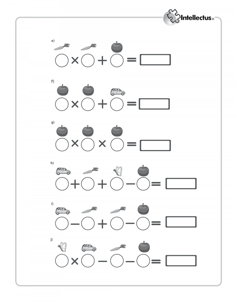 Ejercicios de razonamiento logico matematico para Primaria para imprimir