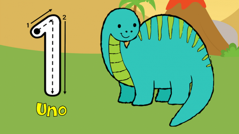 Números con Dinosaurios: Conteo y Grafía - Educaenvivo Números con Dinosaurios: Conteo y Grafía - Educaenvivo