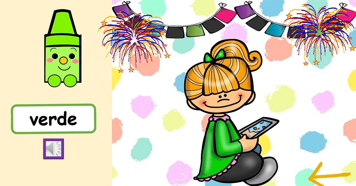 Ruleta de colores para que los niños aprendan los colores.
