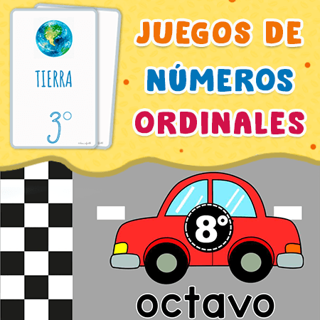 Juegos de números ordinales infantil para aprender divirtiéndose