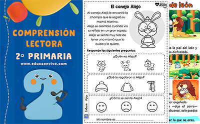 Comprensión lectora para segundo de primaria