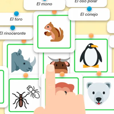 Unir imagen con la palabra juego online para niños