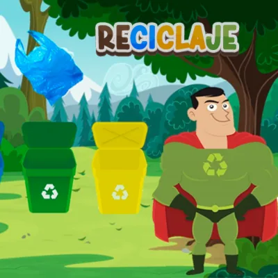 Juego de reciclar basura para niños