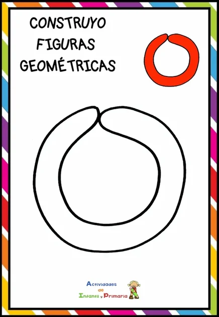 Plantilla de circulo con plastilina en Cuadernillo de Formas Geométricas