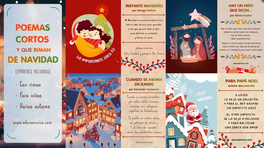 Poemas de navidad para niños cortos y que riman