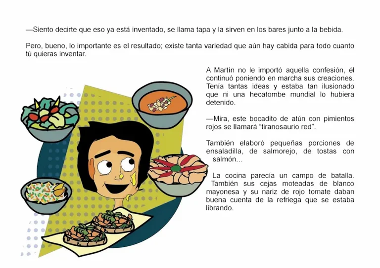Historia ilustrada Martín y el Concurso de Cocina - página 2